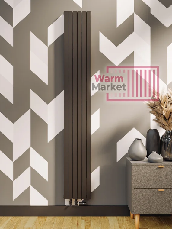 Соло В 2-1750 мм высотой -вертикальный радиатор  с нижним подключением (БЕЗ ТВВ)