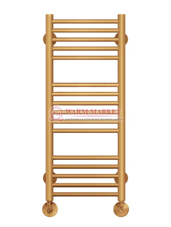 Аврора П16-1- водяной полотенцесушитель, нижнее подключение, цвет бронза