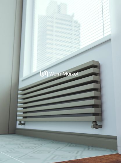 Bareng Select Z 3000 - горизонтальный трубчатый радиатор шириной 3000 мм, нижнее разнесенное подключение