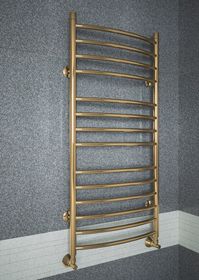 Classic Lux Bronze - бронзовый полотенцесушитель слегка выгнутый вперед