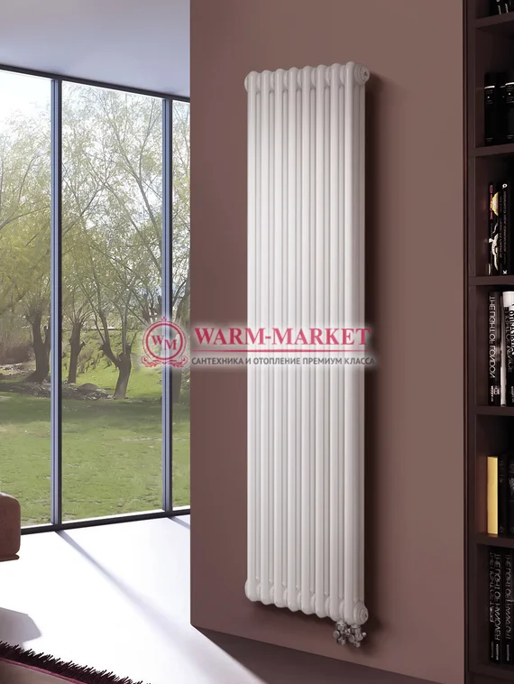 Вертикальный трубчатый радиатор Irsap Tesi RT 31800-8 №26, трехтрубный с нижним подключением