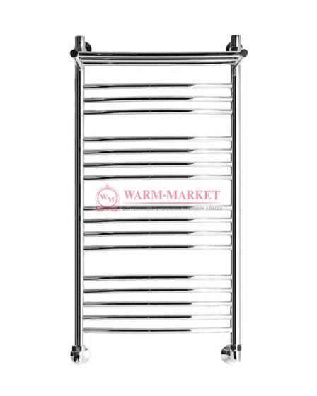 Bogema 2 (дуга) - водяной полотенцесушитель с полкой из нержавеющей стали