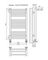 Аврора П16-2 - водяной полотенцесушитель с полкой, нижнее подключение, черный
