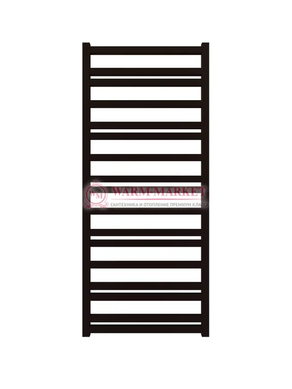 Mandarino Quadrata 500х1200 - цветной полотенцесушитель из анодированного алюминия, модель 17/20