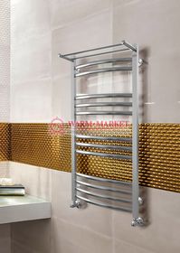 Enisey-водяной полотенцесушитель с полкой, нижнее подключение