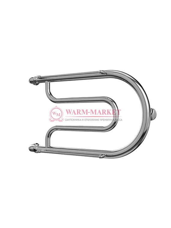 Фокстрот 2 - водяной полотенцесушитель, боковое подключение, цвет бронза