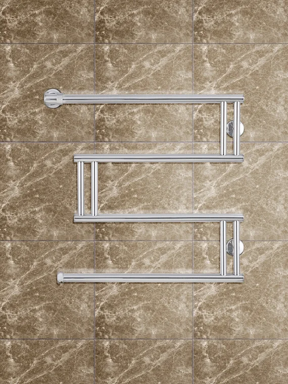 Водяной полотенцесушитель High-Tech model "М" белого цвета