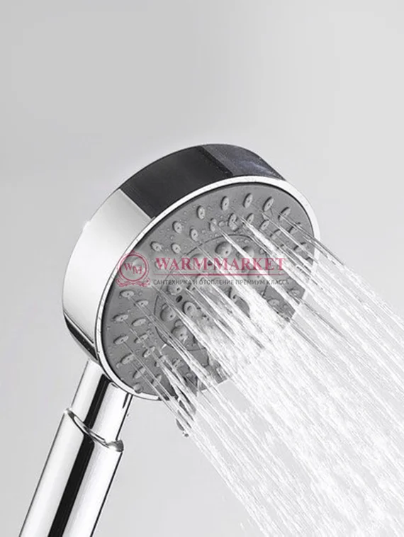 Встраиваемый комплект для душа с верхней душевой насадкой и лейкой черный А16028-Bl Thermo