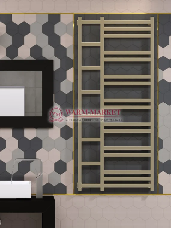 Quadro-21 - водяной дизайнерский полотенцесушитель из нержавеющей стали