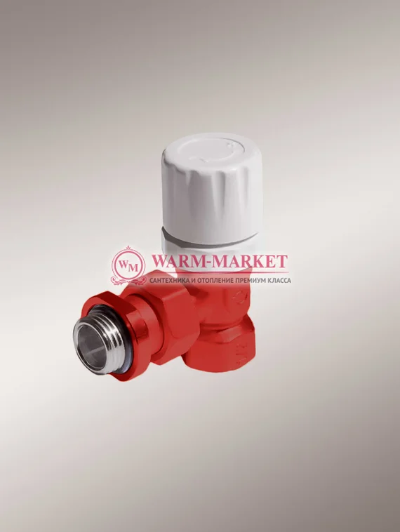 Purmo вентиль термостатический угловой ½ МТВ 131 красный