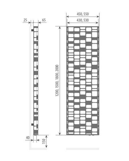 Varmann Solido - водяной дизайн радиатор с декоративной вставкой