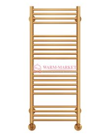 Аврора П20-2 - водяной полотенцесушитель, нижнее подключение, цвет бронза