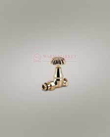 Прямой клапан "ретро" для подключения чугунного радиатора 1/2", золото