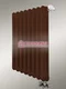 Трубчатый радиатор Dia Norm 3037 трехтрубный с нижним правым/левым подключением коричневого цвета