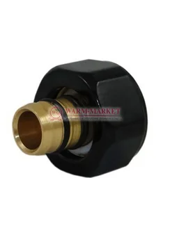 Резьбовое соединение для пластиковых труб GW 22x1.5 x 16x2 Черное 9005