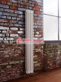 Вертикальный трубчатый радиатор Dia Norm 3180-4 секции, трехтрубный с нижним правым/левым подключением.