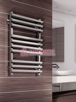 Quadro K-электрический полотенцесушитель из квадратного профиля с перекладинами внахлест