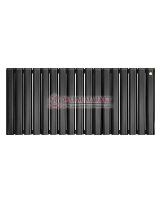 Горизонтальный дизайн радиатор Anit Pioneer 500 анодированный алюминий цвет черный | Фото 5