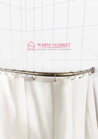 Г-образный карниз для ванны серия Premium цвет бронза.