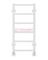 Контур П6-1 - водяной полотенцесушитель, нижнее подключение, белый