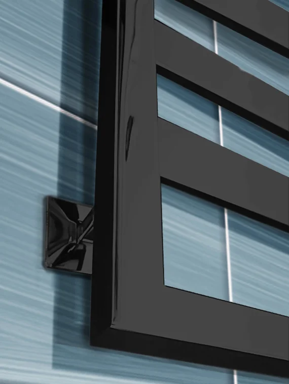 Tempra - электрический дизайн полотенцесушитель с широким профилем прямоугольного сечения