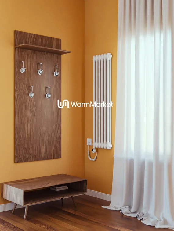 Bareng Softy Electric 2120 - электрический вертикальный двухтрубный трубчатый радиатор высотой 1200 мм