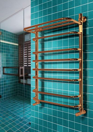 Magia P - полотенцесушитель с греющей полкой цвета бронза