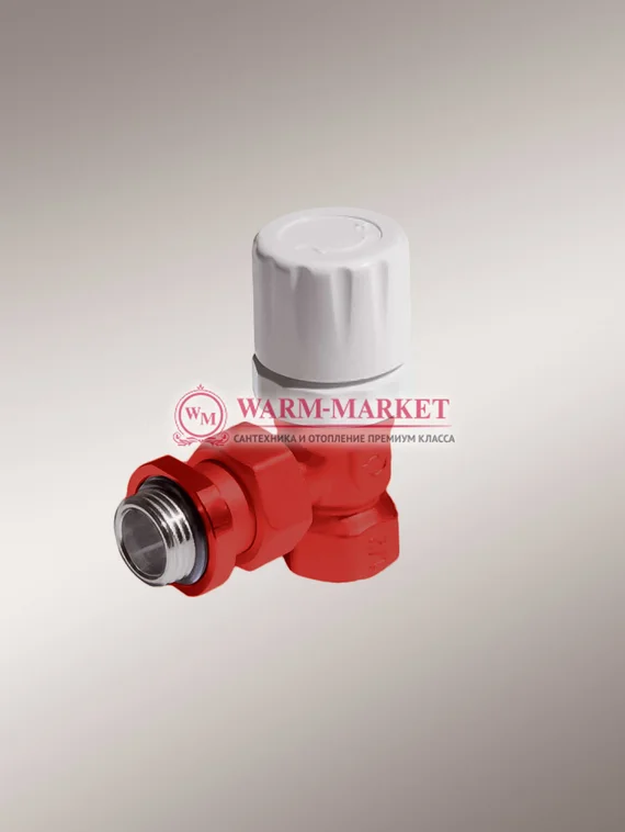 Purmo вентиль термостатический угловой ½ МТВ 131 красный