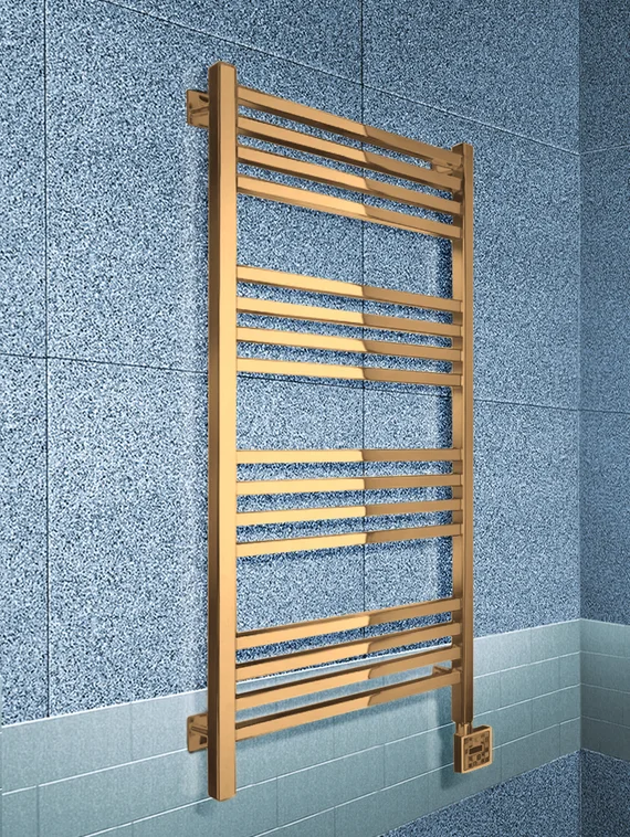 Modus E - электрический полотенцесушитель с квадратным профилем цвета бронза