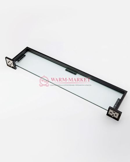 Полка стеклянная Warmer Black Line 55500145