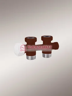 Tblock узел Hummel прямой с бойпасом, с 2 ниппелями G 1/2 х ¾ коричневый