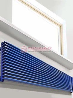 Горизонтальный трубчатый радиатор KZTO Paralleli g1 2034 шаг 25