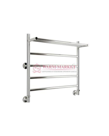 Galant 4 (прямой) - водяной полотенцесушитель с полкой из нержавеющей стали