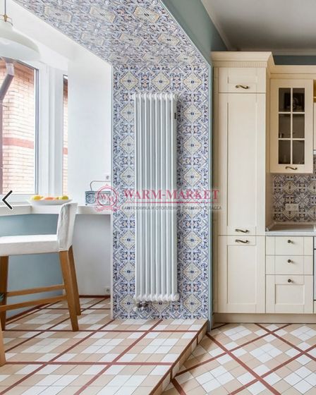 Трубчатый радиатор Arbonia 6300 шеститрубный боковое подключение