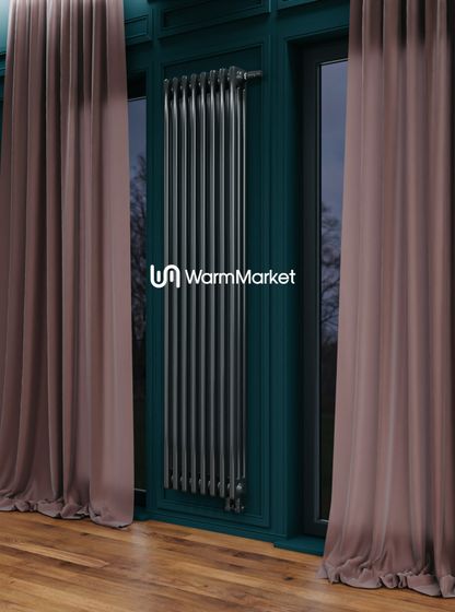 Bareng Softy 3130 - трехтрубный трубчатый радиатор высотой 1300 мм, нижнее подключение с термостатикой