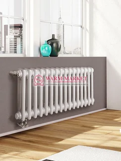 Трубчатый радиатор Dia Norm 2057-16 секций, двухтрубный с нижним правым/левым подключением с вентилем.