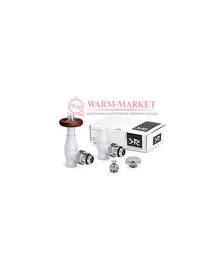Комплект для подключения радиатора Old Style термостатический угловой, белый