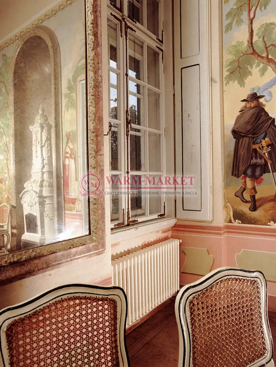 Трубчатый радиатор Zehnder 4055 V002 с нижним подключением