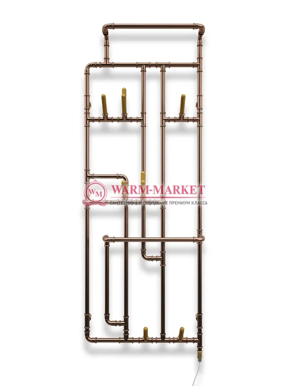 Terma Pajak E - электрический дизайн радиатор высотой 1723 мм, цвет медь