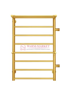 Анкона П8 - водяной полотенцесушитель, боковое подключение, цвет золото