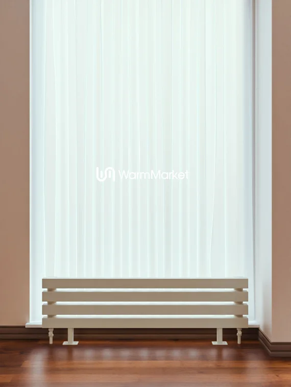 Bareng Livian ZN 1750 - напольный трубчатый радиатор шириной 1750 мм, нижнее разнесенное подключение