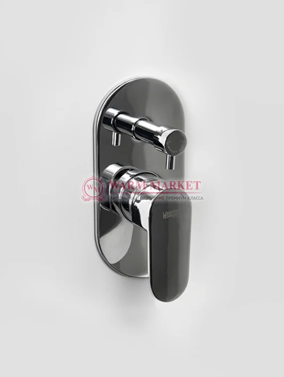 Встраиваемый комплект для душа с верхней душевой насадкой и лейкой черный A14229-Bl