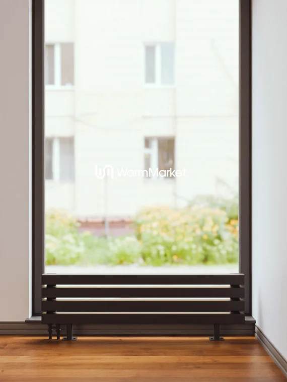 Bareng Livian ZN 1750 - напольный трубчатый радиатор шириной 1750 мм, нижнее левое подключение