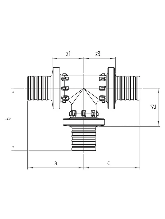 Тройник REHAU равнопроходный 16-16-16 PX