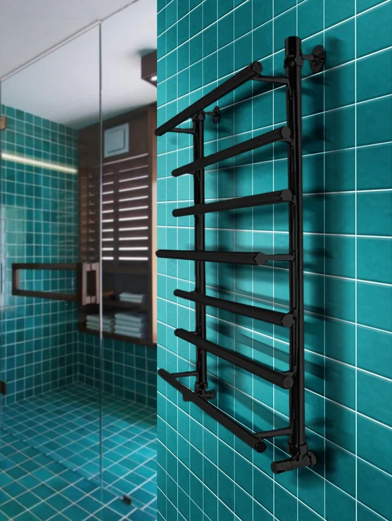 Liticia E - электрический полотенцесушитель с чередующимися разноуровневыми перекладинами