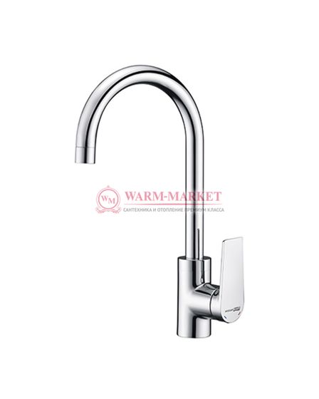 Смеситель для кухни черный Lopau 3207-Bl