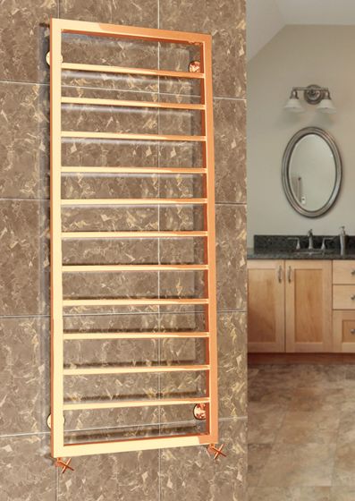 Corsa - дизайн полотенцесушитель с квадратными и круглыми формами