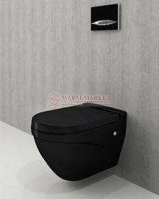 Унитаз подвесной Bocchi Taormina Arch черный глянцевый