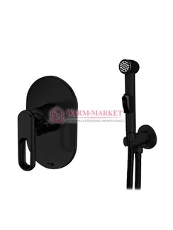 Встраиваемый комплект для биде со шлангом 100 см черный A111856-Bl