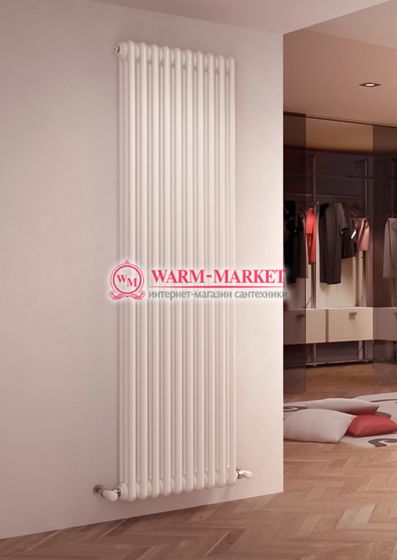 Вертикальный трубчатый радиатор Dia Norm 3180 трехтрубный, нижнее правое/левое подключение